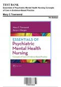 Test Bank - Essentials of Psychiatric Mental Health Nursing Concepts of Care in Evidence-Based Practice, 7th Edition (Morgan, 9780803658608), Chapter 1-27 | Rationals Included