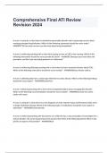 Comprehensive Final ATI Review Revision 2024