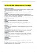 BIOD 151 lab 3 key terms (Portage)