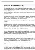 Walmart Assessment 2021 &vert; Questions and answers latest update &vert; verified answers
