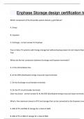 Enphase Storage design certification training &vert; Questions and answers latest update &vert; verified answers