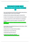 SERVSAFE EXAM 2024 | Questions and Answers Graded A+