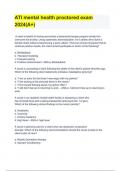 ATI mental health proctored exam 2024&lpar;A&plus;&rpar;