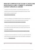 HESI RN COMPASS EXIT EXAM V2 &lpar;NGN&rpar; 2023 QUESTIONS & 100&percnt; CORRECT ANSWERS LATEST UPDATE&sol;A&plus;GRADE&period;