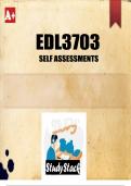 EDL3703 Self Assessments 2024 (ANSWERS)