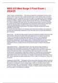 NSG 233 Med Surge 3 Final Exam &vert; 2024&sol;25