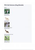 FFA Vet Science (Dog Breeds)  With complete solution