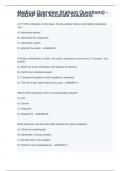 Medical Overview &lpar;Kahoot Questions&rpar; - FISDAP With Accurate Solutions