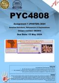PYC4808 Assignment 1 POSTER (COMPLETE ANSWERS) 2024 (682503)- DUE 15 May 2024 (10 POSTERS PROVIDED)