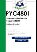 PYC4808 Assignment 1 (QUALITY ANSWERS) 2024 - 8 POSTERS INCLUDED