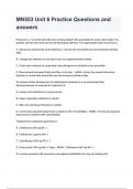 MN553 Unit 6 Practice Questions and answers 2024/2025 graded A+ by experts