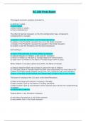 EC 250 Final Exam - Questions and Answers &lpar;Complete Solutions&rpar;