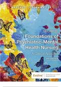 Test Bank for Varcarolis' Foundations of Psychiatric-Mental Health Nursing, 9th Edition (Margaret Jordan Halter, ) Chapter 1-36 | All Chapters UPDATED COMPLETE ISBN:9780323697071 PDF