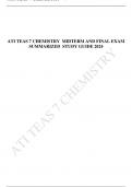 ATI TEAS 7 CHEMISTRY MIDTERM AND FINAL EXAM  SUMMARIZED STUDY GUIDE 2024