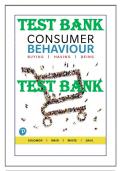 TESTBANK for Consumer Behaviour Buying, Having, and Being, 8th Canadian Edition. ISBN-10: 0134858328. 15 Chapters. (Complete Download). 544 Pages.