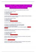 MMSC491 EXAM 2 Latest Update 2024-2025 300 Questions and 100&percnt; Verified Correct Answers Guaranteed A&plus; At First Attempt
