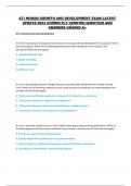 ATI HUMAN GROWTH AND DEVELOPMENT EXAM LATEST UPDATE 2024 CORRECTLY VERIFIED QUESTION AND ANSWERS GRADED A&plus; 