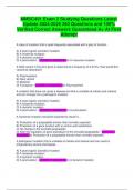 MMSC491 Exam 2 Studying Questions Latest Update 2024-2025 260 Questions and 100&percnt; Verified Correct Answers Guaranteed A&plus; At First Attempt
