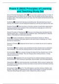 Praxis II &lpar;5624&rpar; Principles of Learning and Teaching Study Set