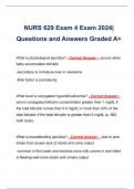 NURS 629 Exam 4 Exam 2024| Questions and Answers Graded A+