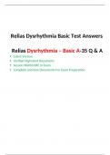 Relias Dysrhythmia Basic Test Answers ( Latest 2023)  Dysrhythmia Basic A, Already highly appreciated by users. Secure HighScore.