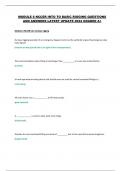 MODULE 6 NCCER INTO TO BASIC RIGGING QUESTIONS AND ANSWERS LATEST UPDATE 2024 GRADED A&plus; 