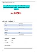AS level C1 Algebra and Logs Hard Model Answers 1 Edexcel A Level Pure Maths&period;