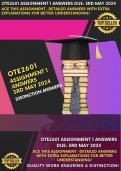 RELIABLE ANSWERS FOR OTE2601 Assignment 1 Answers | 3rd May 2024 | In-depth Answers provided ensuring a DISTINCTION!