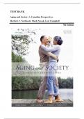 Test Bank for Aging and Society&colon; A Canadian Perspectives 7th Edition by Herbert C&period; Northcott Mark Novak&comma; Lori Campbell