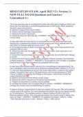 HESI EXIT RN EXAM | April 2023 V2 ( Version 2 )  NEW FULL EXAM Questions and Answers  Guaranteed A+.