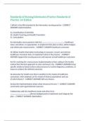 Standards of Nursing Informatics Practice Standards of Practice 1st Edition,100% CORRECT