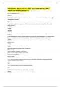 INDUS FINAL TEST 1 &vert;LATEST&vert; 2024 QUESTIONS WITH CORRECT VERIFIED ANSWERS GRADED A&plus;