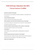 NUR 234 Exam 3 Questions with 100&percnt; Correct Answers &vert; Verified