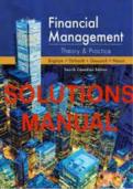 Solution Manual For Financial Management Theory and Practice 4CE  Eugene F. BrighamMichael C. EhrhardtJerome GessaroliRichard R. Nason 