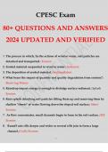 CPESC Exam 80 QUESTIONS AND ANSWERS 2024