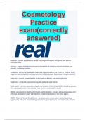 Cosmetology Practice exam&lpar;correctly answered&rpar;