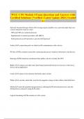 WGU C191 Module 4 Exam Questions and Answers with Certified Solutions &vert; Verified &vert; Latest Update 2024 &vert; Graded A&plus;
