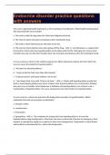 Endocrine disorder practice questions with answers