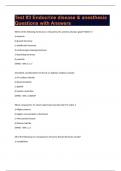 Test &num;3 Endocrine disease & anesthesia Questions with Answers