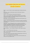 Epic Modules Questions and Answers Already Graded A&plus;