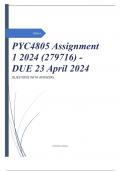 PYC4805 Assignment 1 2024 (279716) - DUE 23 April 2024