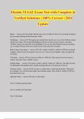 Florida TLSAE Exam Test with Complete & Verified Solutions &vert; 100&percnt; Correct &vert; 2024 Update