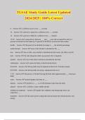 TLSAE Study Guide Latest Updated 2024&sol;2025 &vert; 100&percnt; Correct