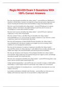Regis NU-629 Exam 3 Questions With 100&percnt; Correct Answers