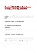 Biod 151/A&P 1 Module 4 Exam  portage learning Updated 