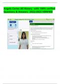 Angela Cortez All History -with 100 verified Questions _ Answers- 2022-2023 VERIFIED 