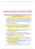 Hesi exit exam test bank 2023