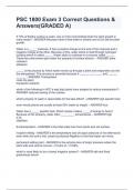 PSC 1800 Exam 3 Correct Questions & Answers&lpar;GRADED A&rpar;