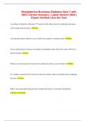Straighterline Business Statistics Quiz 1 with 100&percnt; Correct Answers &vert; Latest Version 2024 &vert; Expert Verified &vert; Ace the Test