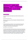 PHTLS 9TH AND 10TH Edition 100&percnt; VERIFIED  ANSWERS 2024&sol;2025  CORRECT